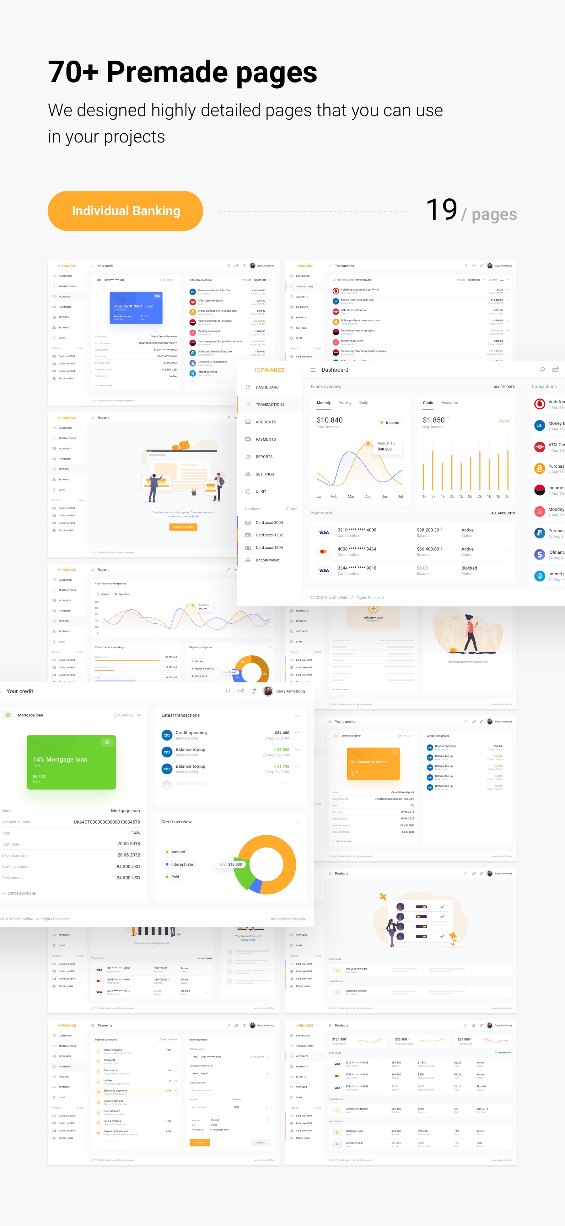 IOFinance - UI Kit for Finance, Banking and Wallet Websites - 7